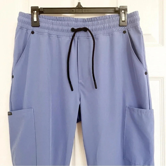 Jaanuu Slim Leg Style J85001 Semi-fitted Cargo Pocket Scrub Pants Men’s Medium - Picture 5 of 11